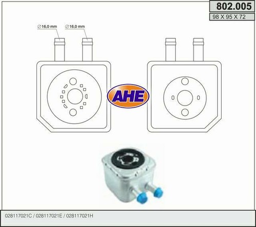 Scambiatore audi 8l1 - scambiatore, 1.9